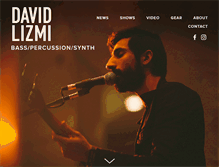 Tablet Screenshot of davidlizmimusic.com
